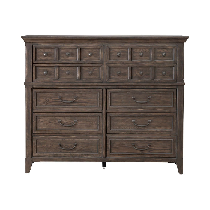 Paradise Valley - 10 Drawer Chesser - Dark Brown