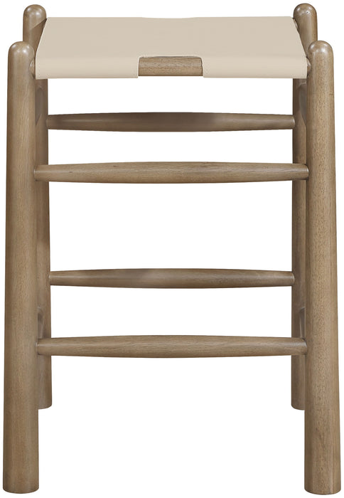 Santos - Backless Counter Stool With Stained Brown Base