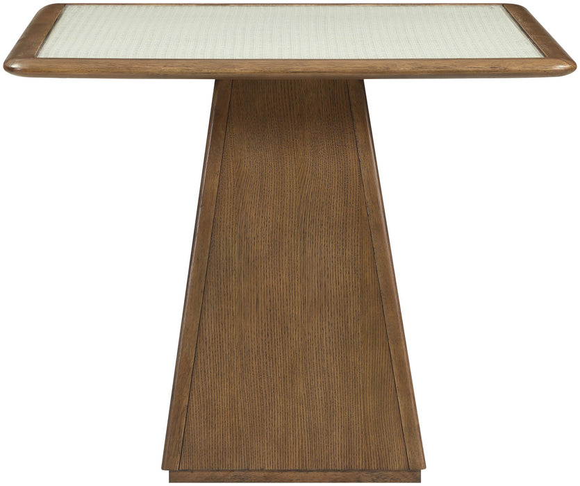 Atrium - Glass Top And Wood Base Dining Table