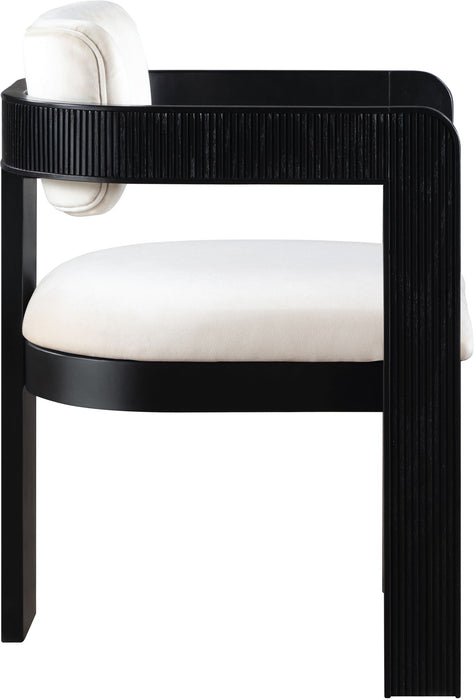 Sacha - Velvet Dining Chair With Black Base (Set of 2)