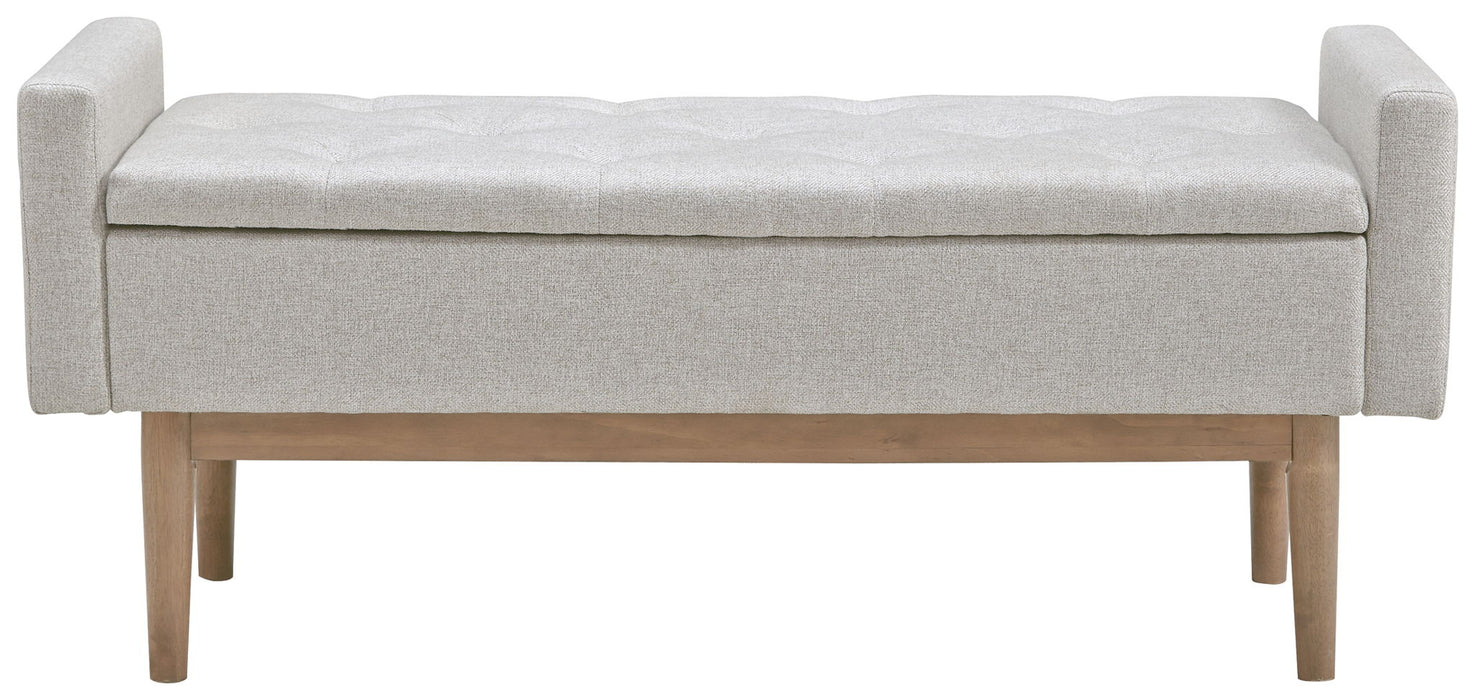 Briarson - Storage Bench - Beige / Brown