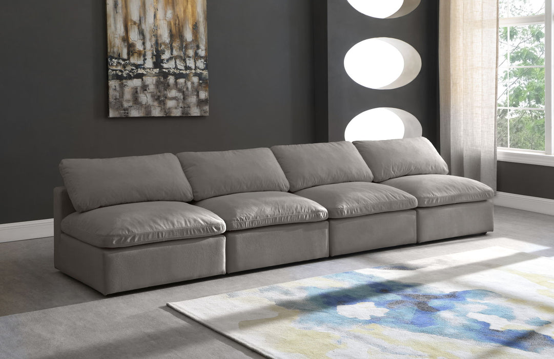 Plush - Modular Armless 4 Seat Sofa
