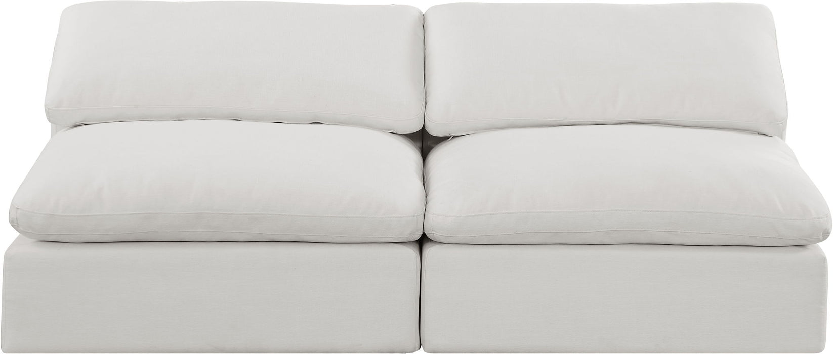 Comfy - Linen Modular Armless Sofa 2 Seats