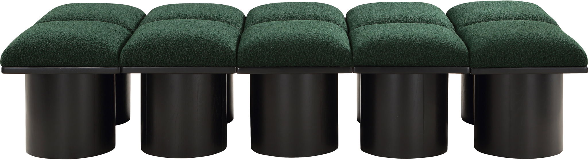 Pavilion - 10 Piece Modular Bench With Black Base