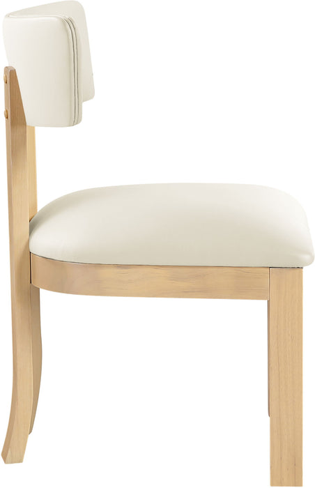 Lavrin - Vegan Leather Dining Side Chair (Set of 2) - Natural Base