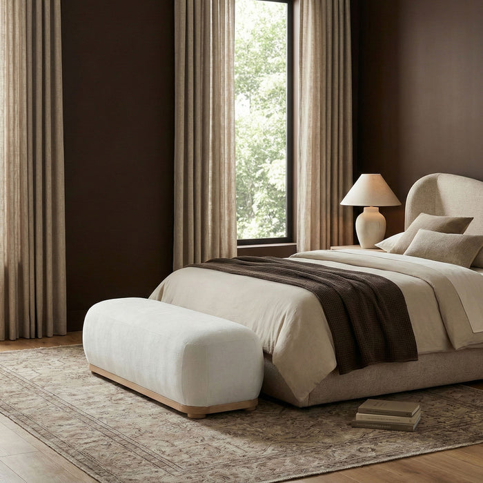 Calum - Bench - Light Brown Frame