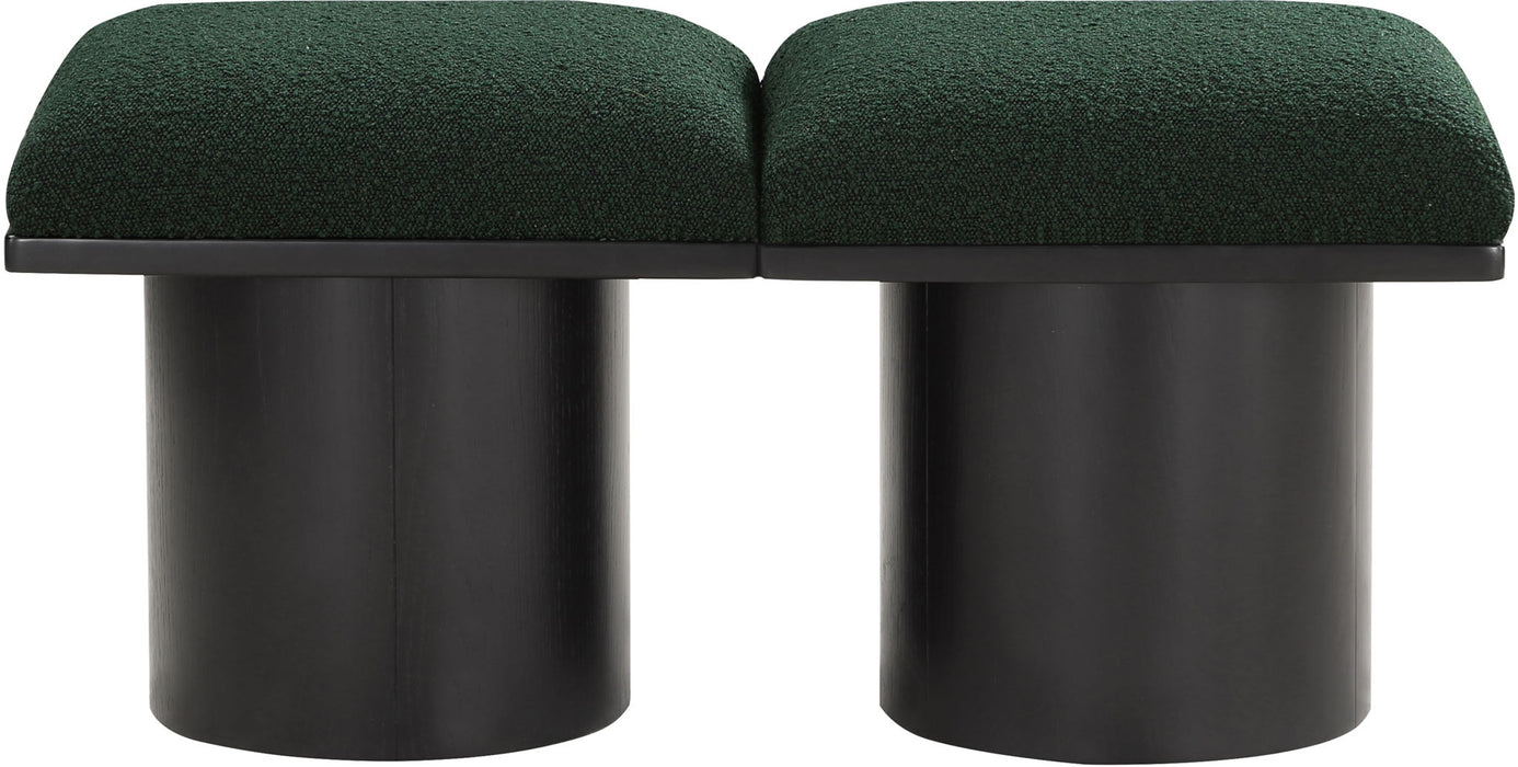 Pavilion - 2 Piece Modular Bench With Black Base