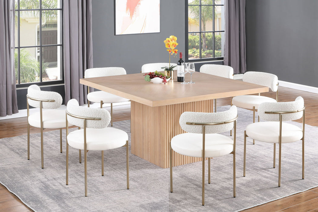 Belinda - Square Oak Veneer Dining Table
