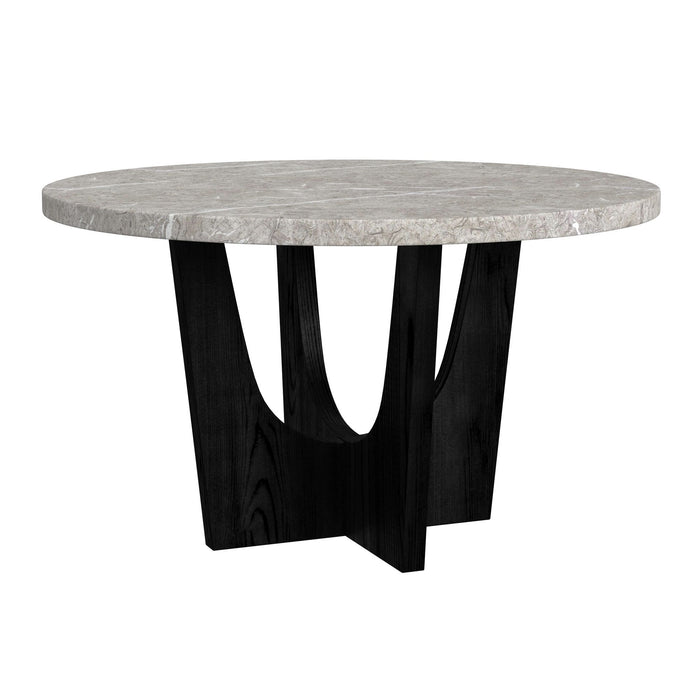 Oregon - Round Table With Faux Marble Top
