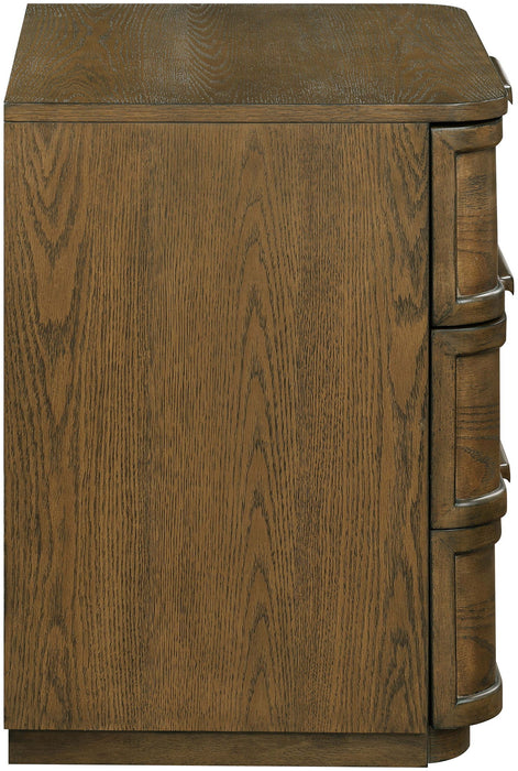 Tiberio - Oak Veneer And Solid Wood Nightstand