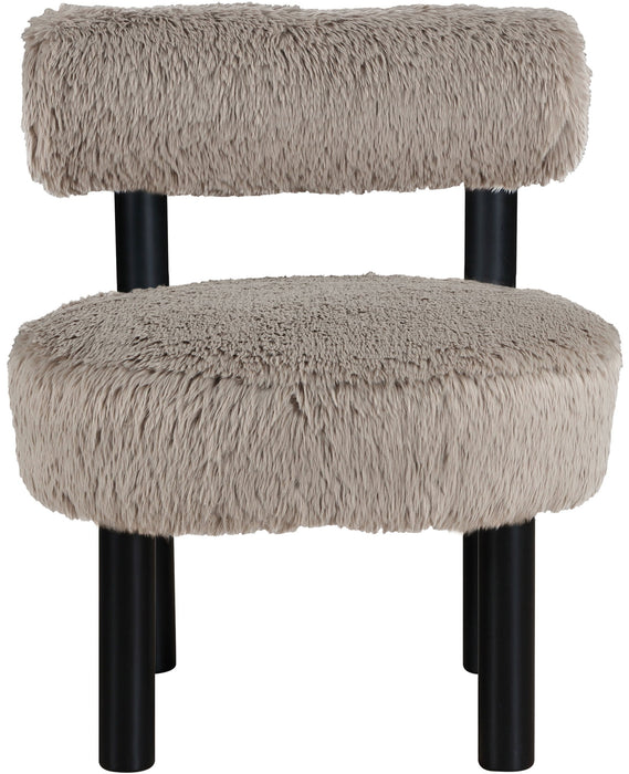 Ambre - Vegan Shearling Fabric Upholstered Accent Chair