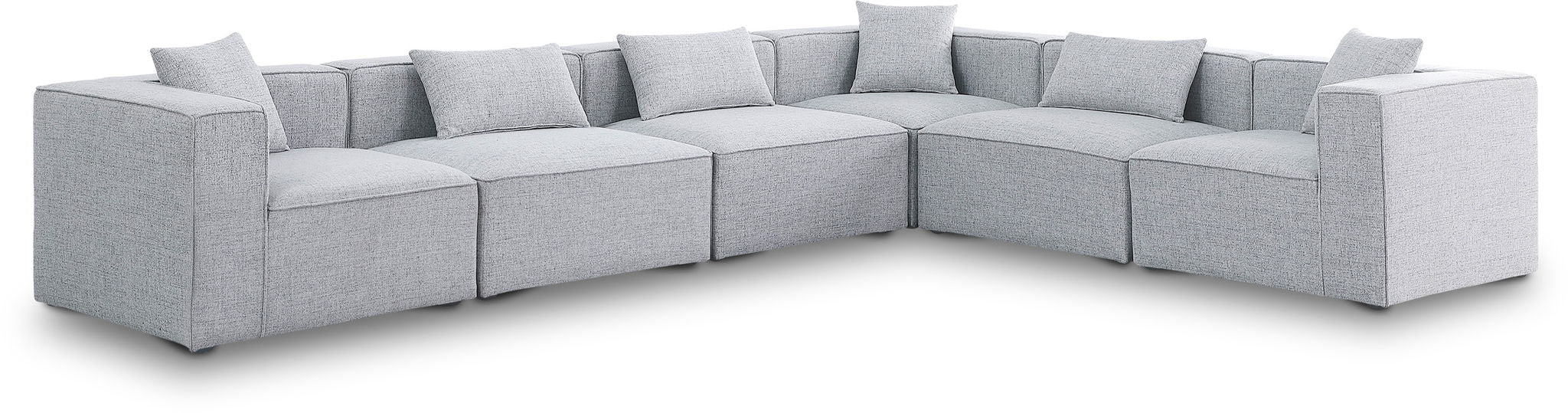Cube - Linen 6 Piece Modular Corner Sectional