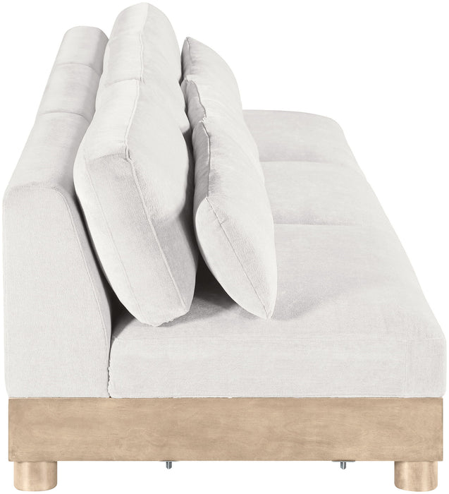 Turin - Chenille Fabric Upholstered Modular Sectional - White