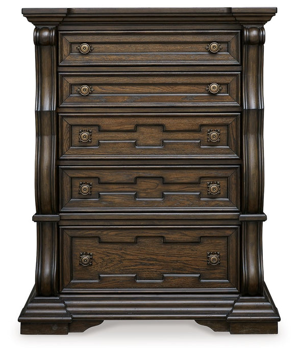 Maylee - Five Drawer Chest - Dark Brown