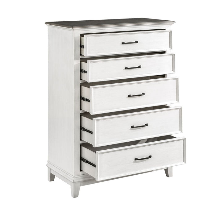 Chesterton - Chest - White / Brown
