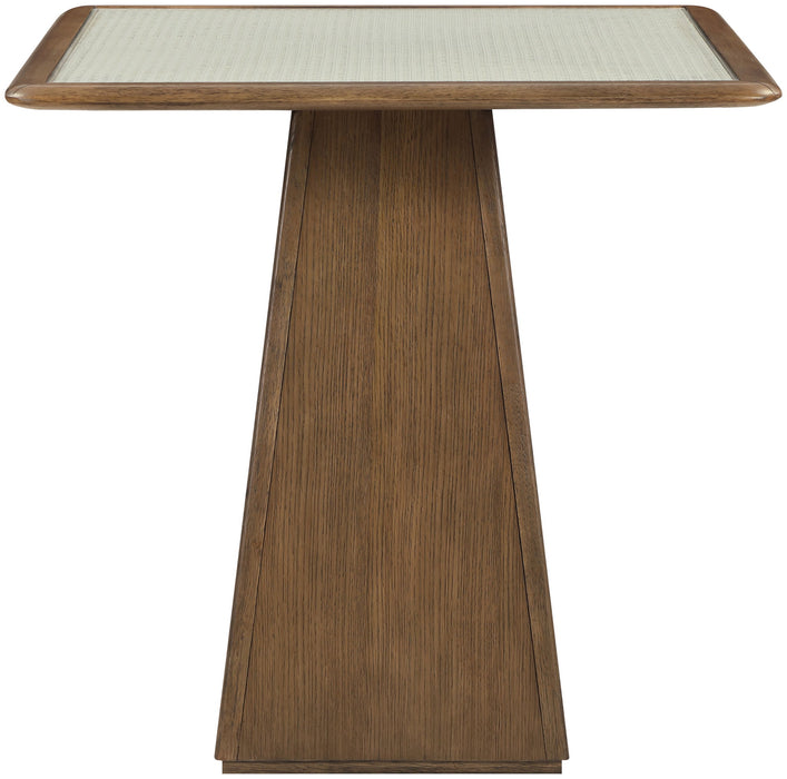 Atrium - Glass Top And Wood Base Dining Table