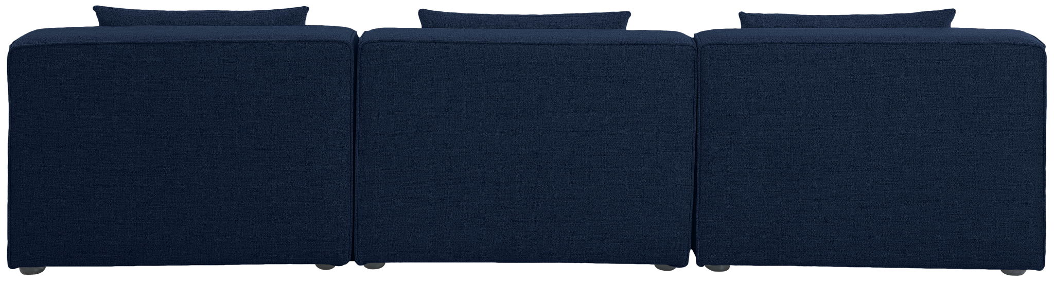 Cube - Linen Modular 3 Seat Armless Sofa