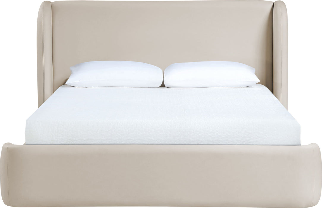 Warby - Vegan Leather Upholstered Bed