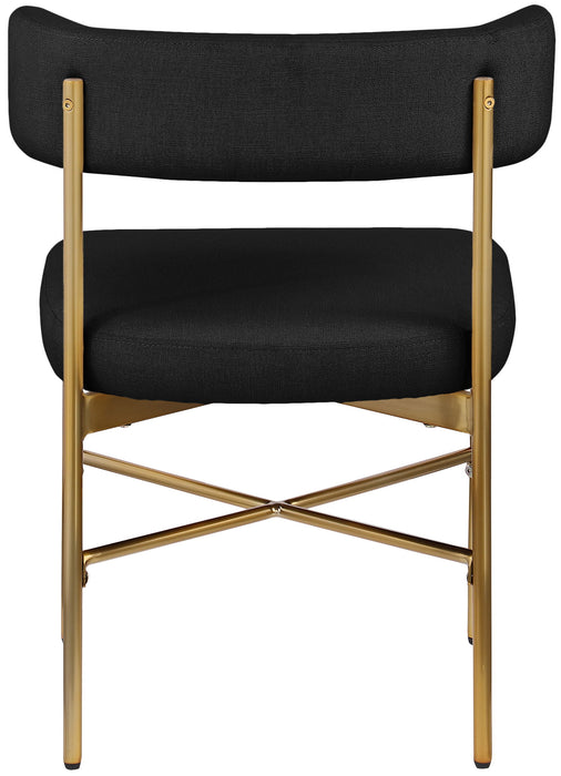 Rivage - Durable Dining Chair With Gold Frame (Set of 2)