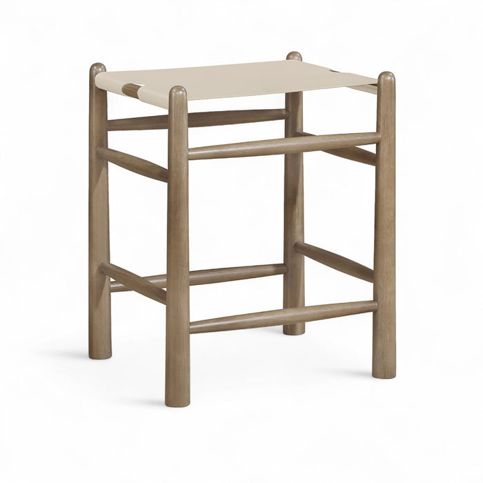 Santos - Backless Counter Stool With Stained Brown Base