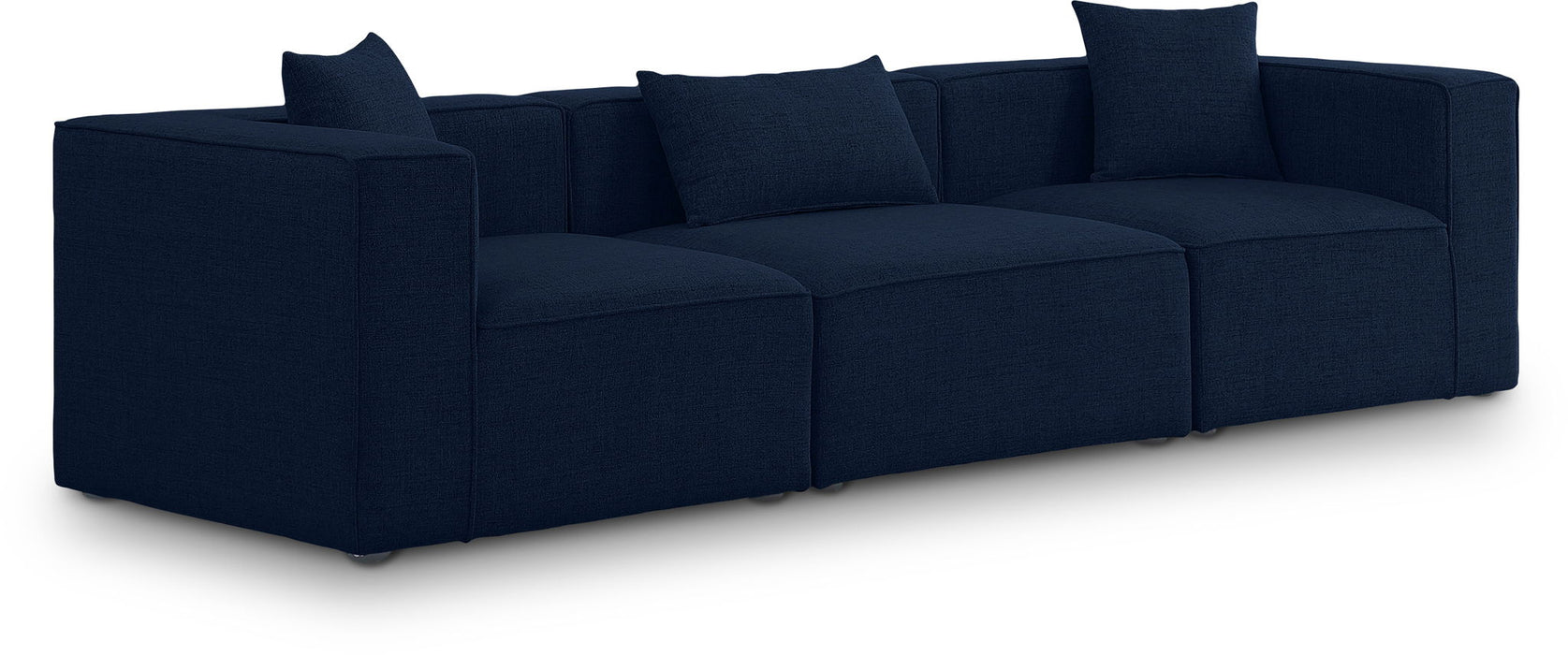 Cube - Linen Modular 3 Seat Sofa