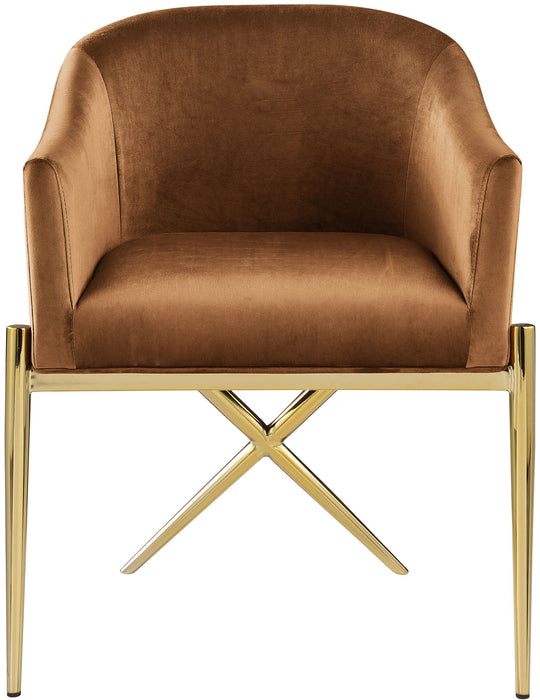 Xavier - Dining Chair with Gold Legs