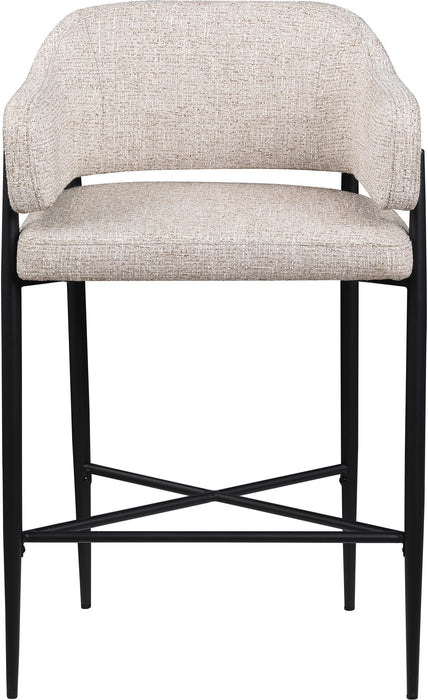 Dame - Fabric Upholstered Counter Stool (Set of 2)