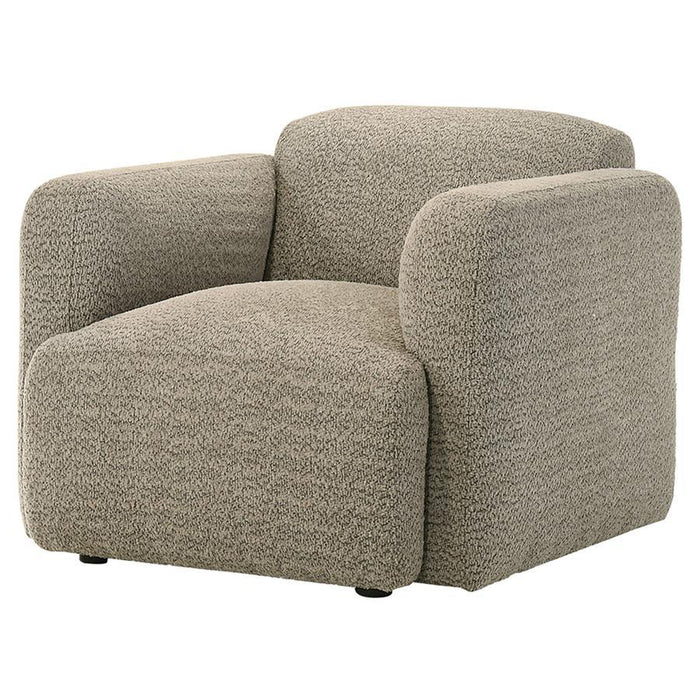 Dorset - Fabric Upholstered Round Track Arm Accent Chair