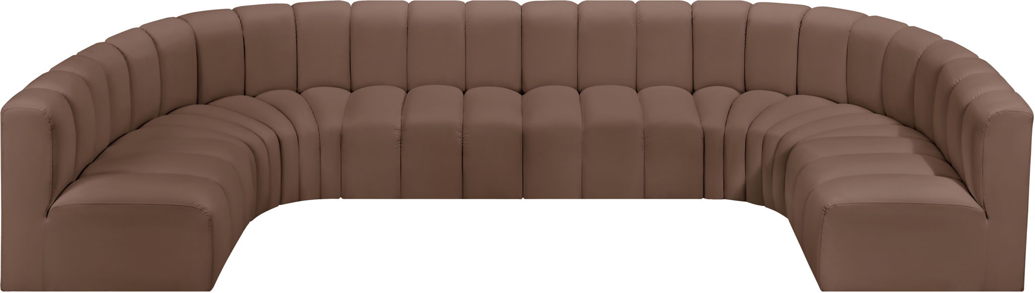 Arc - Faux Leather Modular U-Shaped Sectional