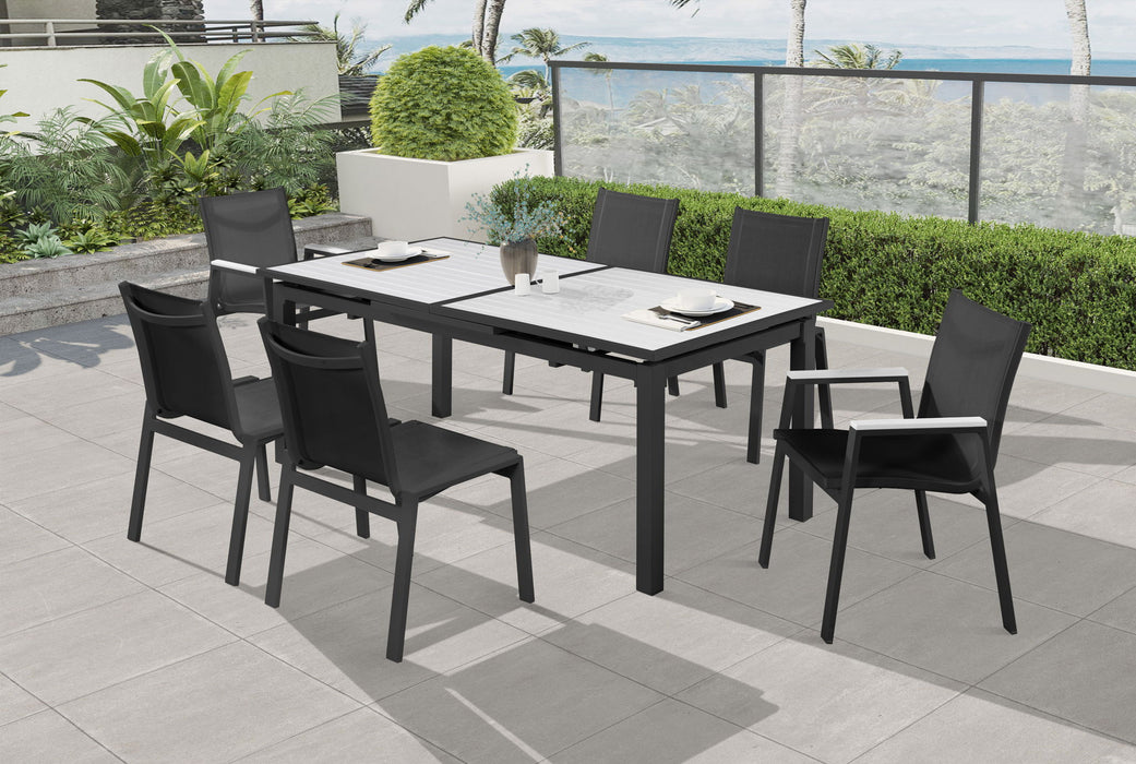 Nizuc - Outdoor Patio Dining Arm Chair With Gray Frame (Set of 2)
