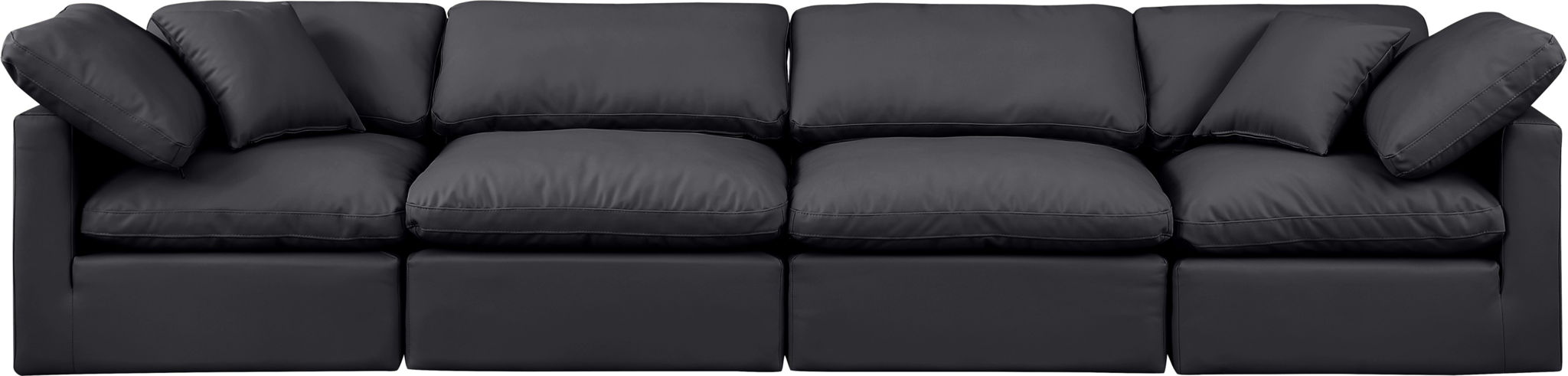 Indulge - Faux Leather 4 Seat Modular Sofa