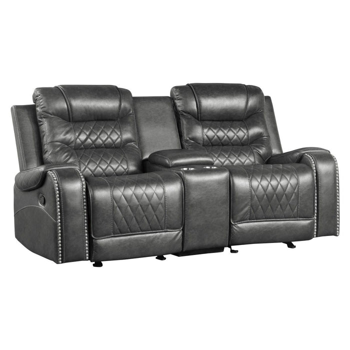 Putnam - Power Double Reclining Loveseat With Center Console, Receptacles And USB Ports