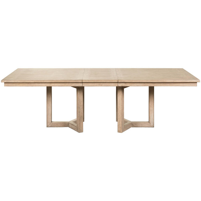 Proximity Place - Double Pedestal Table - Brown