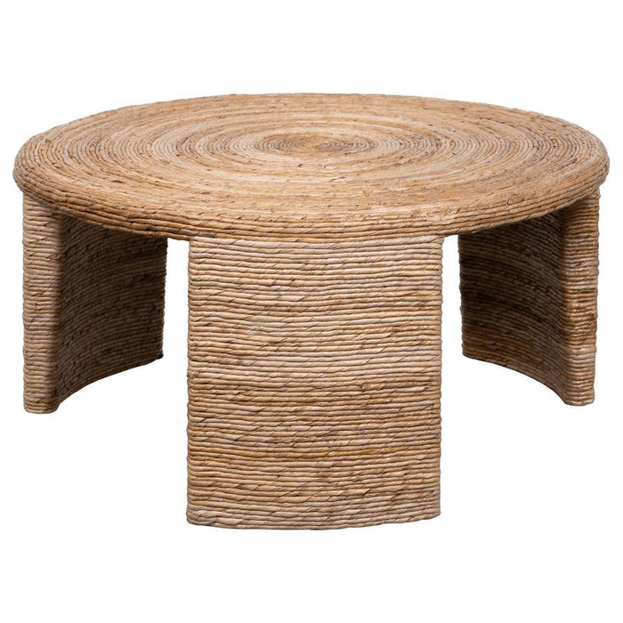 Artina - Woven Rattan Round Table