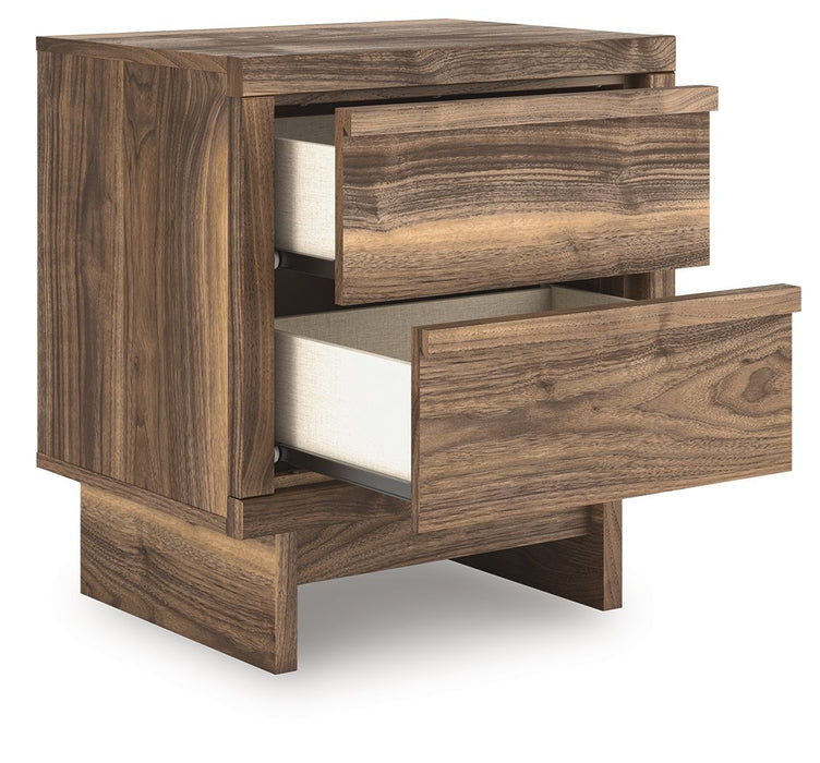 Chirason - Two Drawer Night Stand - Brown