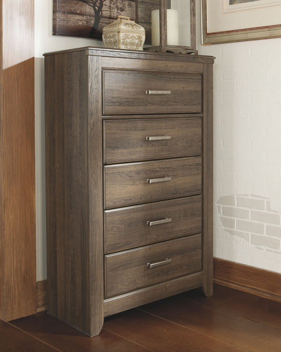 Juararo - Five Drawer Chest - Dark Brown
