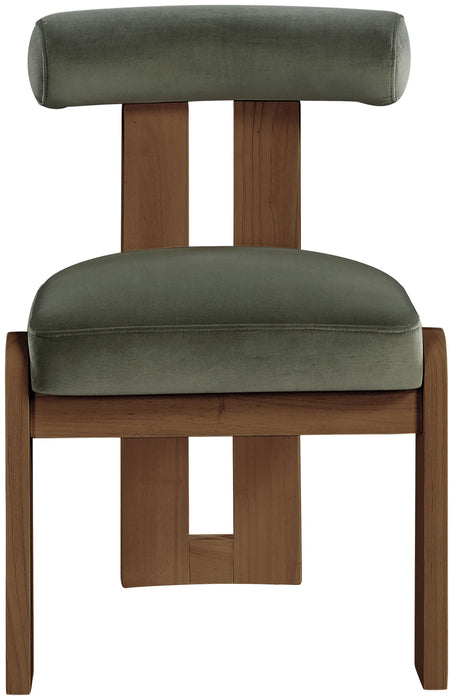 Arienzo - Performance Fabric Upholstered Dining Chair (Set of 2) - Walnut Base