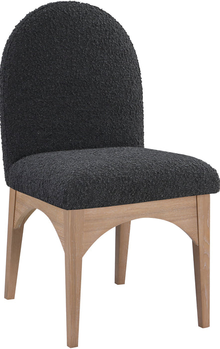 Waldorf - Boucle Dining Side Chair With Natural Legs