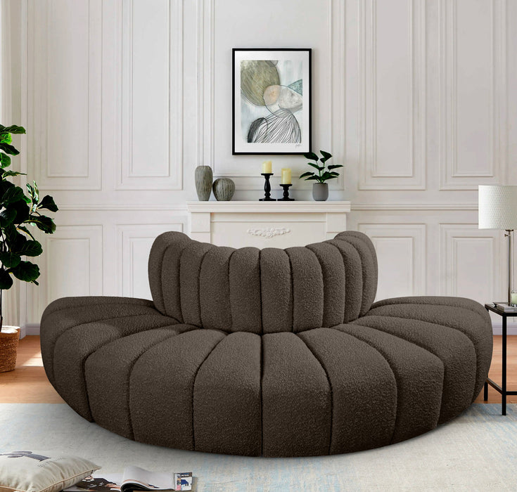 Arc - Boucle Fabric 4 Piece Modular Sofa