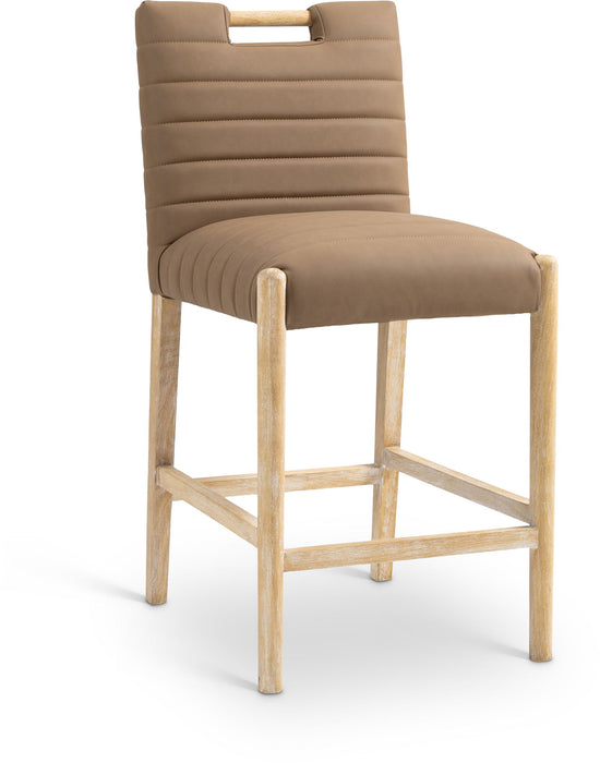 Aimee - Counter Stool - Light Brown Legs