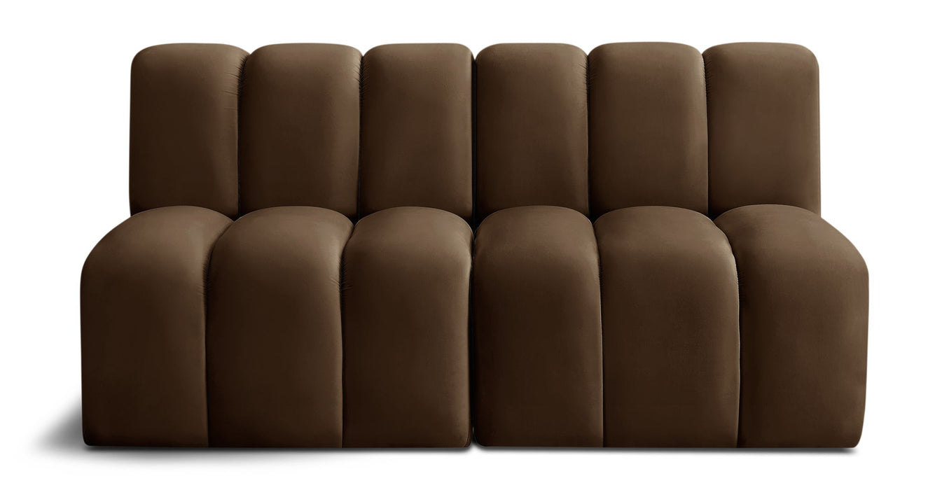 Arc - Velvet 2 Seats Modular Sofa
