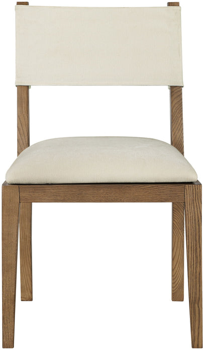 Avon - Linen Textured Performance Fabric Dining Side Chair (Set of 2)