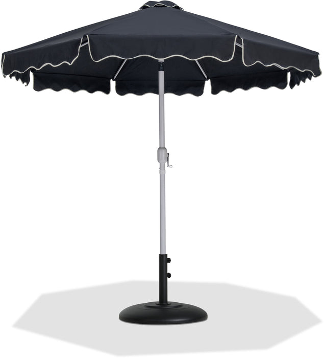 Amalfi - Patio Umbrella - Black Base / White Pole