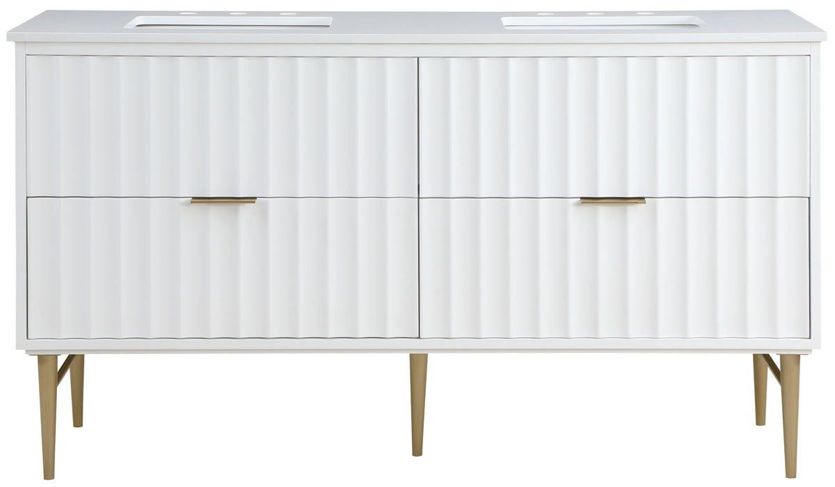 Modernist - Bathroom Vanity With Gold Legs