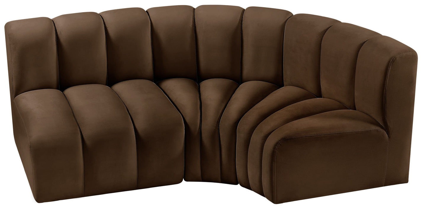 Arc - Velvet 3 Piece Sofa
