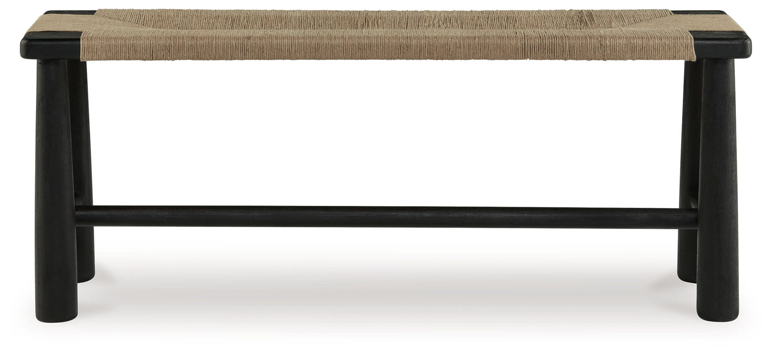 Acerman - Accent Bench - Black / Natural