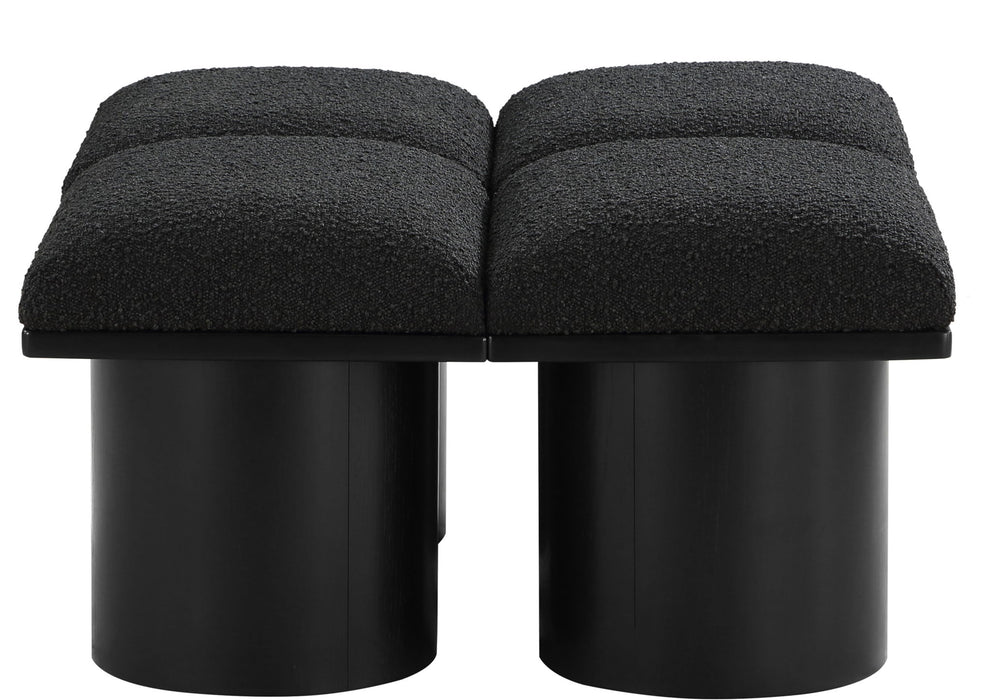 Pavilion - 4 Piece Modular Bench With Black Base