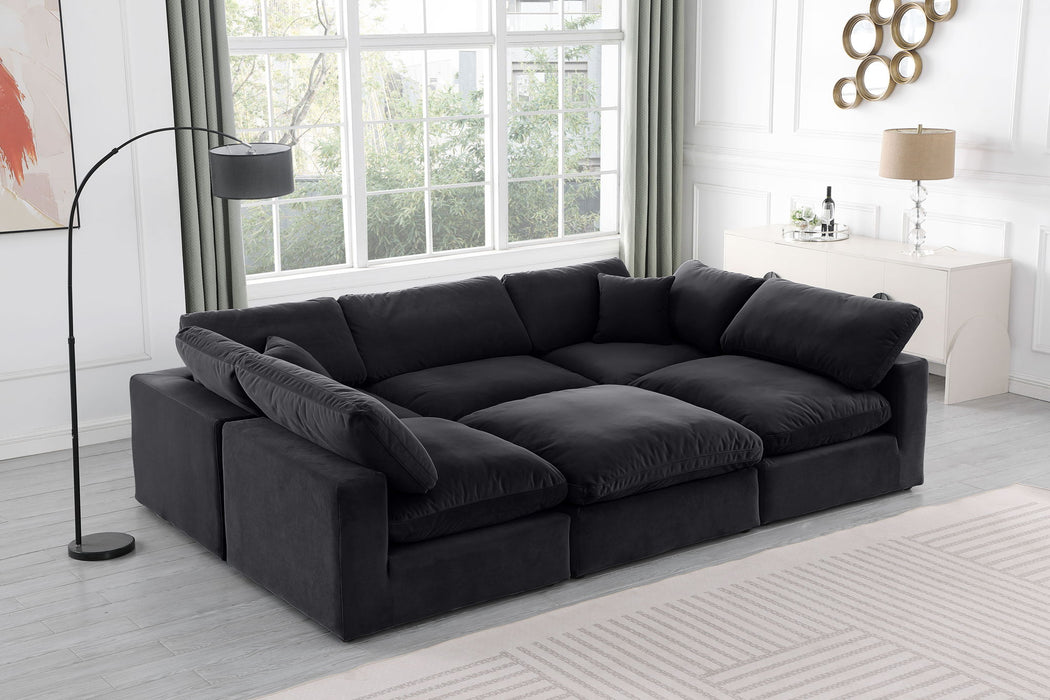 Comfy - 6 Piece Velvet Sectional