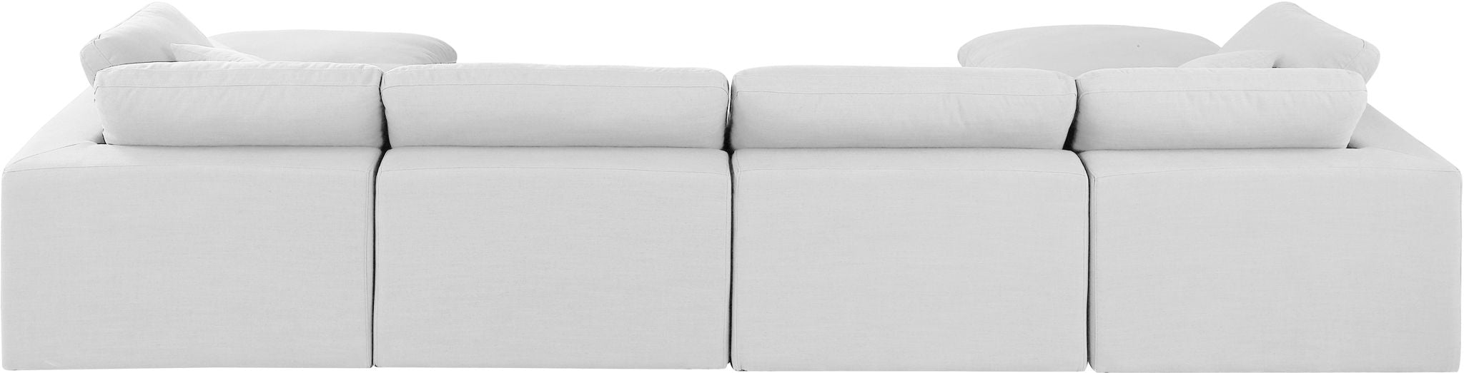 Comfy - 6 Piece Linen Modular Double Chaise Sectional