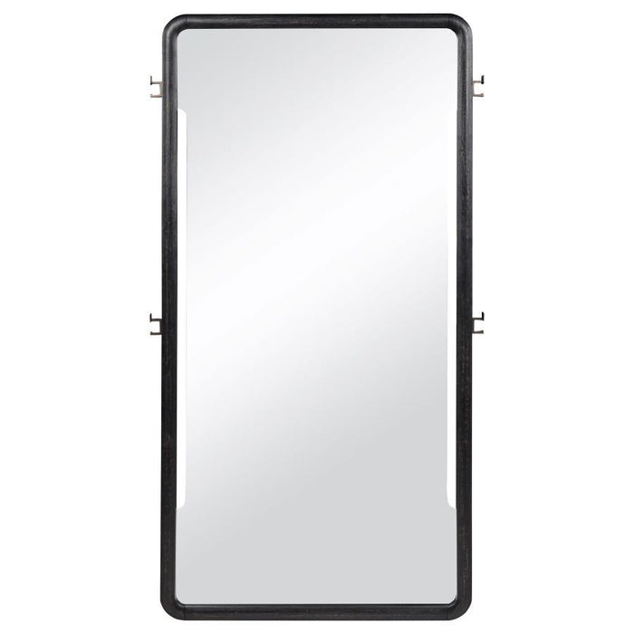 Leandro - 76" Full Length Floor Mirror - Burnished Black